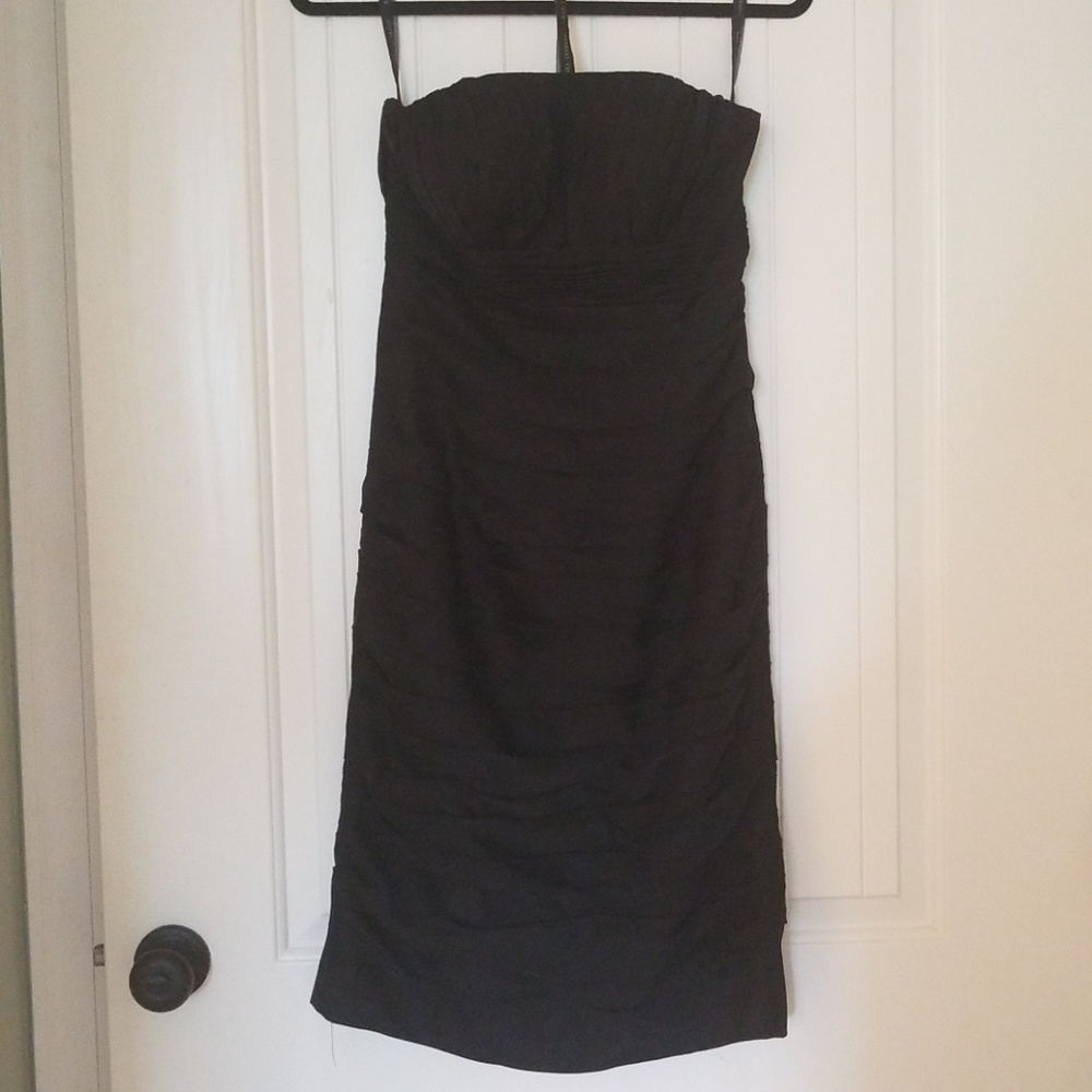 Bill Levkoff Black strapless dress
